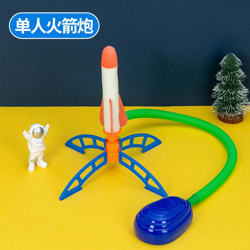 Kid Air Rocket Foot Pump Launcher Outdoor Air Pressed Soaring Rocket Toys Child Play Set Jump Sport Games Toy For Children