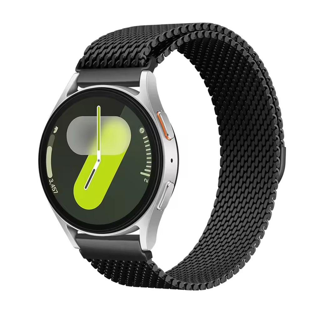 22-миллиметровый ремешок для часов из нержавеющей стали для Huami Amazfit Bip 5/Xiaomi Watch S2/Haylou Solar Plus LS16/Garmin Forerunner 265 Толстый сетчатый миланский ремешок