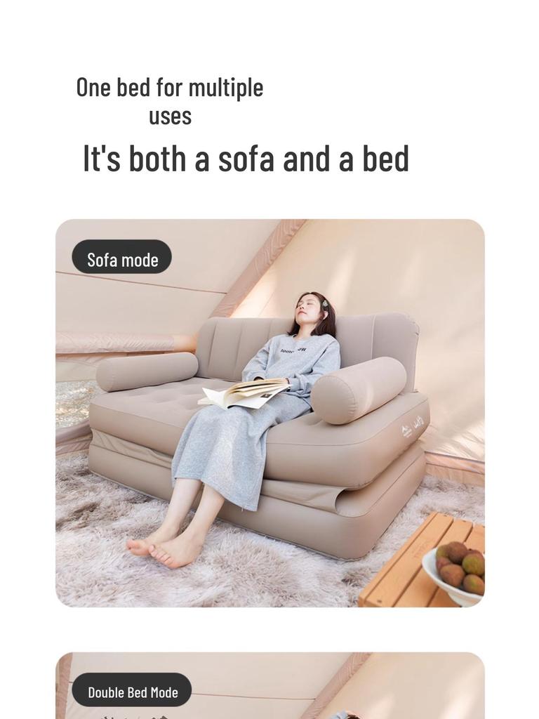 Надувной диван и кровать: Портативный коврик для улицы и помещений для кемпинга и сна