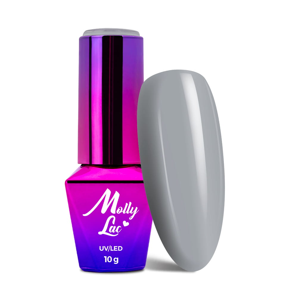 Lakier Hybrydowy Led/Uv Gel Polish Mollylac Obsession Nr 215 Grey Stone 10 G