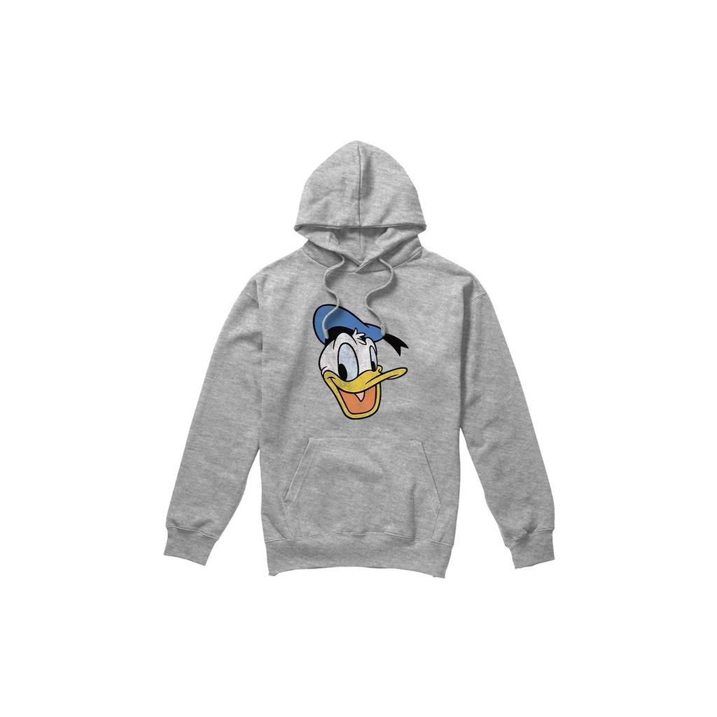 Disney Mens Donald Duck Vintage Face Hoodie