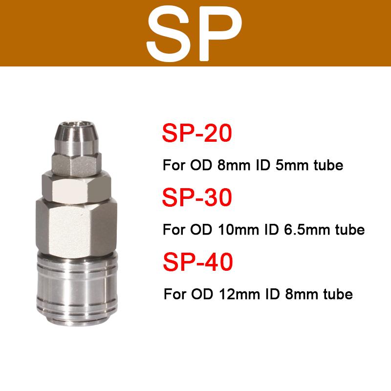 Pneumatic Fitting Quick Coupler Connector Quick Release Fitting Coupling Air Hose Compressor Accessories SP20 PP20 SH20 PH20