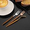 20 шт. Столовые приборы из нержавеющей стали с имитацией деревянной ручки, столовая посуда, нож, кофейная ложка, чайная вилка, набор столовых приборов, посуда