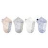 4Pairs/Set Cotton Breathable Children Socks Spring Summer Thin Baby Mesh Short Sock Boys Girls Cute Cartoon Non-slip Floor Socks