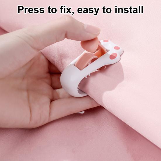 4 шт. зажим для простыни, фиксирующий простынь, безыгольный, практичный, милый, кошачья лапка, фиксатор одеяла, аксессуары для дома