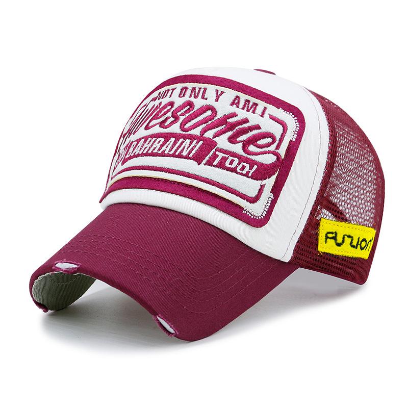 ZEXIN Кепка с утиным языком, весенняя модная кепка с приливом, шляпа от солнца, бейсболка с шлифованными краями, дышащая сетчатая кепка