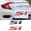 3D SI Sticker Refitting Emblem Fender Tail Badge Nameplate Logo for Civic Stickers On Cars Car-Styling Accessories