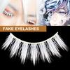 6 шт., мягкие, удобные в ношении накладные ресницы из химического волокна, аниме, белые накладные ресницы для маскарада