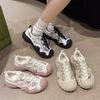 White Deer Same Ugly Cute Shoes Women's Shoes 2025 Summer New Outdoor Hiking Shoes Casual Dad Sports Shoes