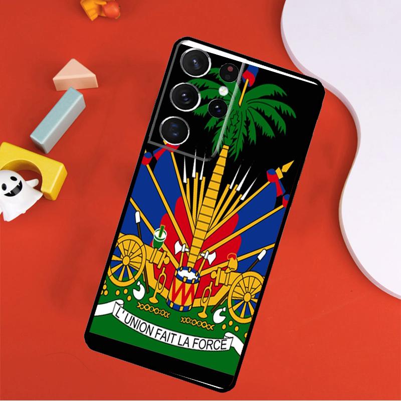 Haiti Haitian Flag Phone Case For Samsung Galaxy S23 S21 S20 FE S8 S9 S10 Note 10 Plus Note 20 S22 Ultra Cover
