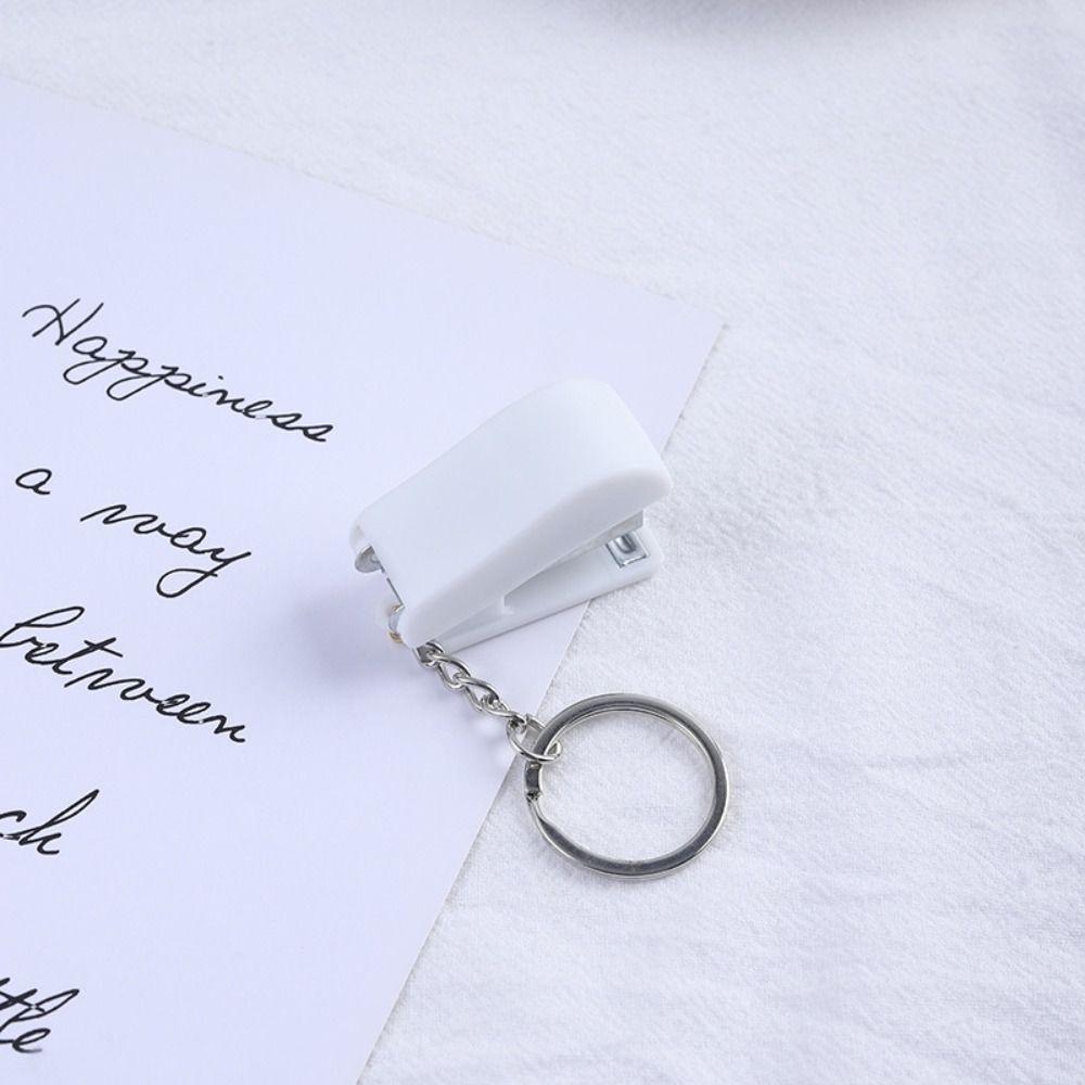 Школьные канцелярские товары Степлер Брелок Мини скобы Инструменты для сшивания Милый мини-степлер