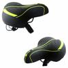 Black and Green Bike Seat PU Leather Bike Saddle Durable Bike Seat Cushion  Exercise Bike