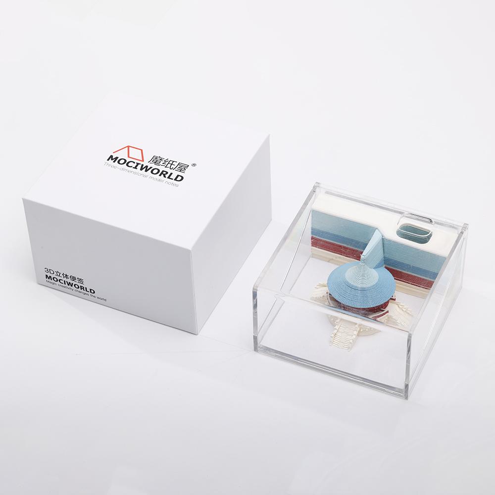 Custom 3D Art Paper Notepad Creative Stationery Souvenir Gift for Home Decoration Loose Leaf Sales Cultural Creative Store