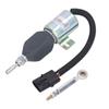 DC24V Excavator Flameout Solenoid Valve Excavator Fuel Shut Off Solenoid Valve for Hyundai R215 7