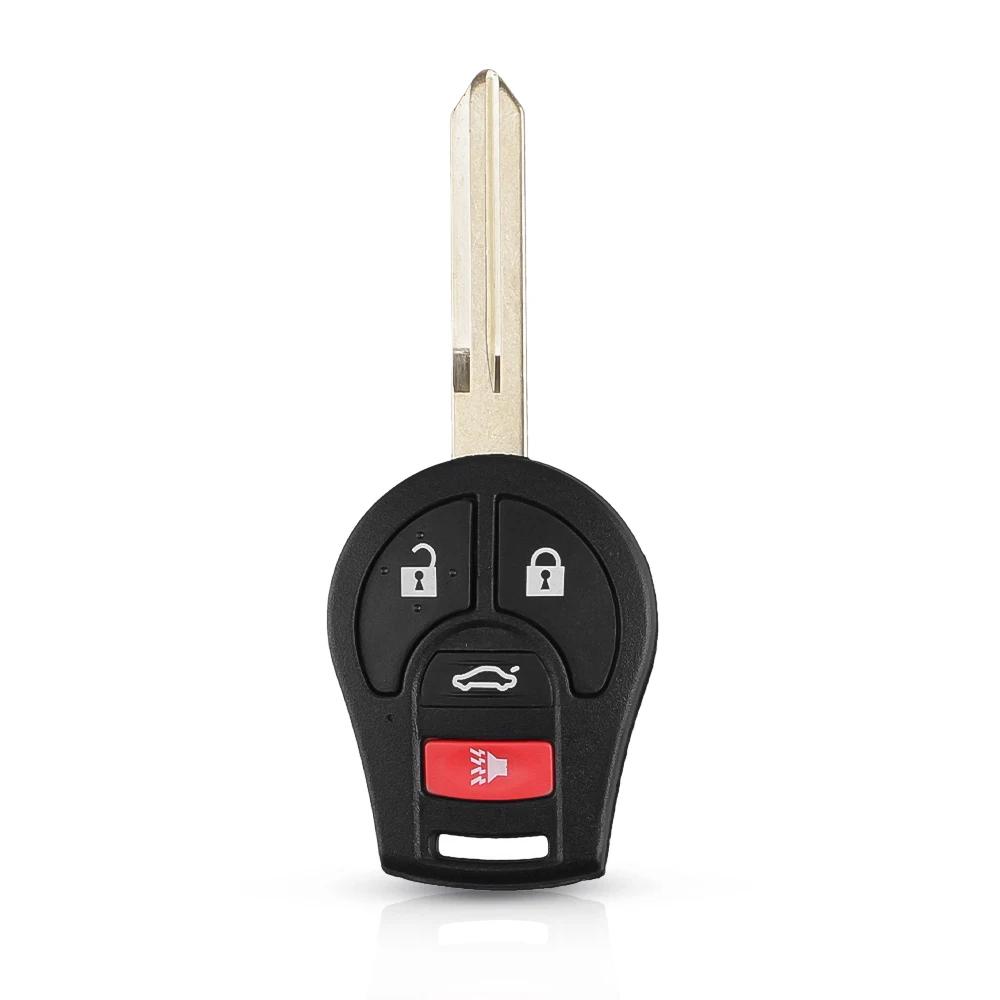 Чехол-брелок для ключа с кнопками 2/3/4 кнопочный Для Nissan Cube Qashqai Juke Suny Sylphy March Tiida Micra Брелок