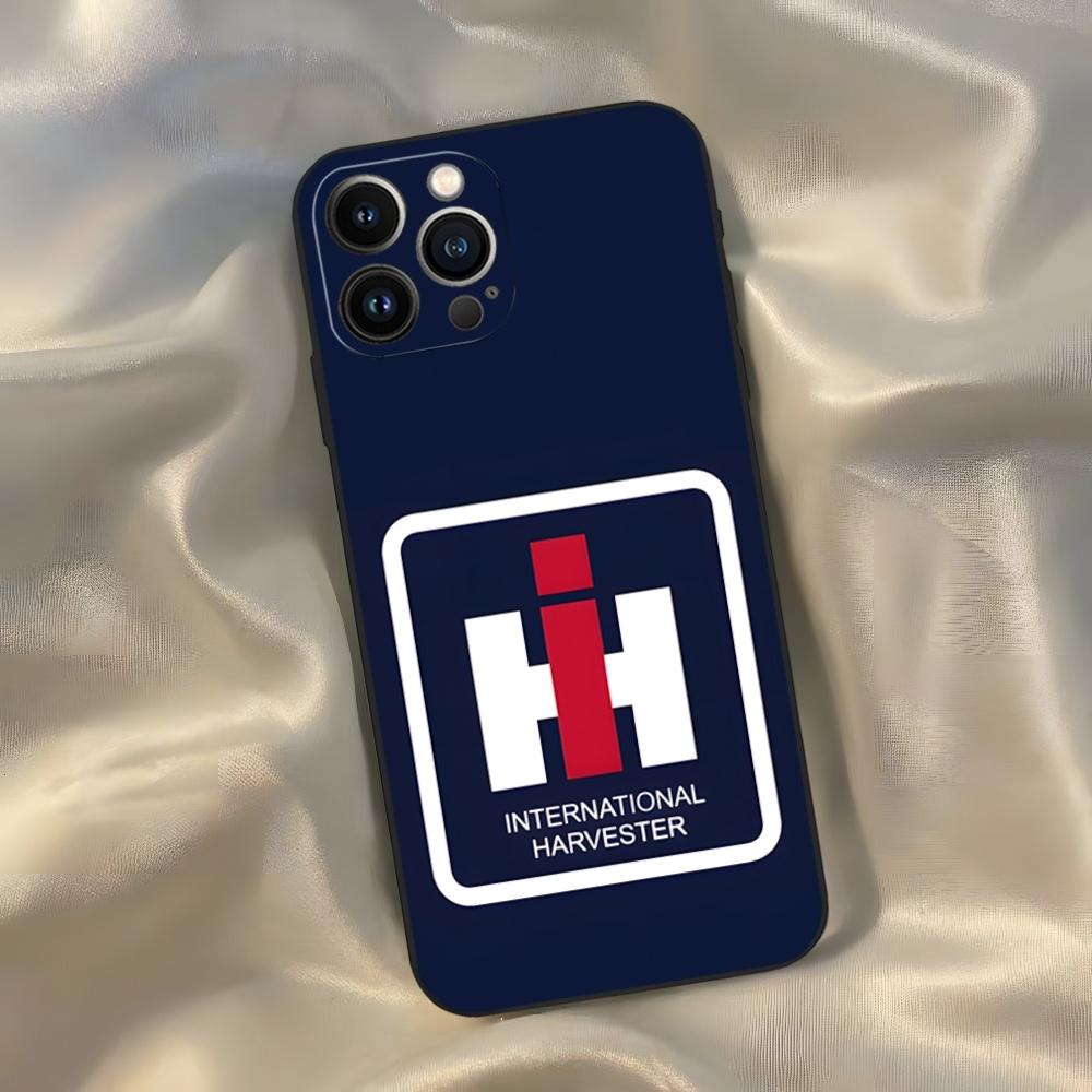 Чехол International Havester IH Трактор Чехол для телефона для Iphone 16 15 14 13 12 11 Pro Max Xr X Xs Mini 8 Plus SE 2022 Черный Мягкий Si