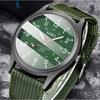 Stylish Men's Military Watch Casual Nylon Watch Band Quartz Watch Band Calendar Display