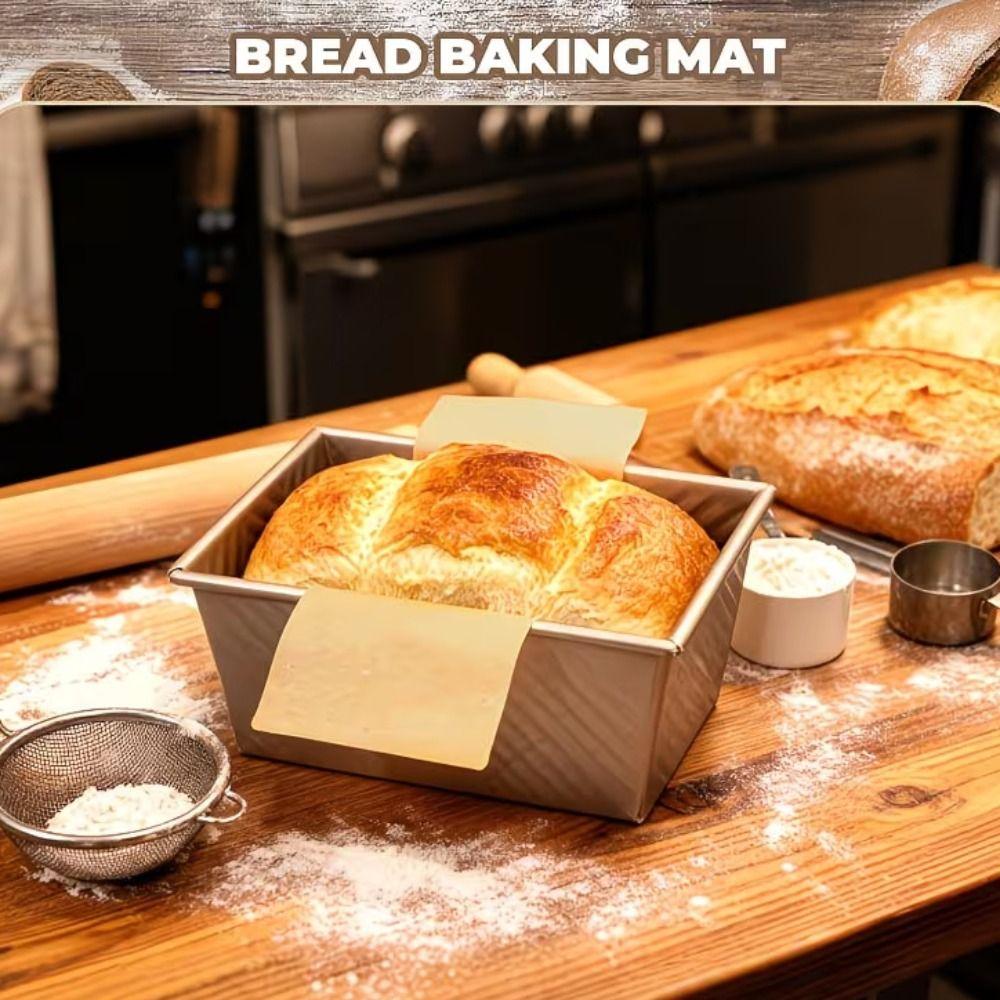 50PCS Food-Grade Loaf Pan Liners Greaseproof Bread Release Paper Heat Resistant Liners  Oven Use