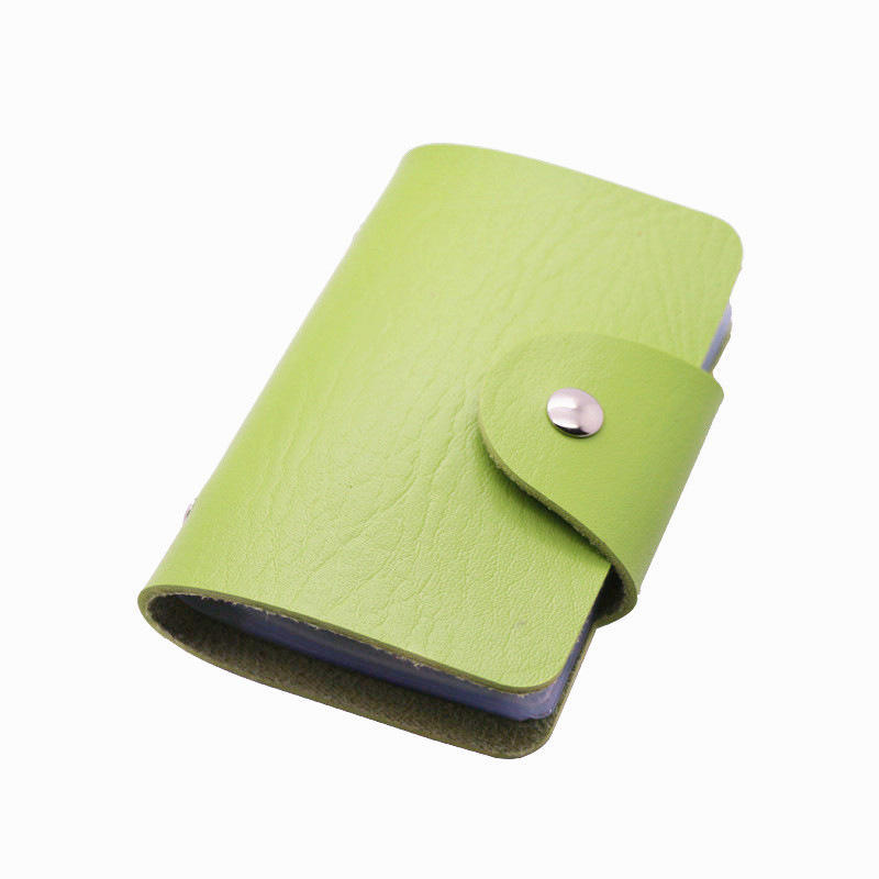 Fashion Faux Leather Credit Card Holder 24 Bits Card Case Business Card Holder Wallet