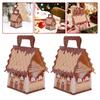 8 Pcs Cute Christmas Treat Candy Boxes Portable Dessert Packaging Case Small Cookie Containers Party Favor Supplies