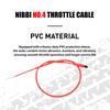 NIBBI Motorcycle Adjustable Throttle Cable 114cm Throttle Accelerator Carburetor Choke Cable for Yamaha KTM Honda Motocross
