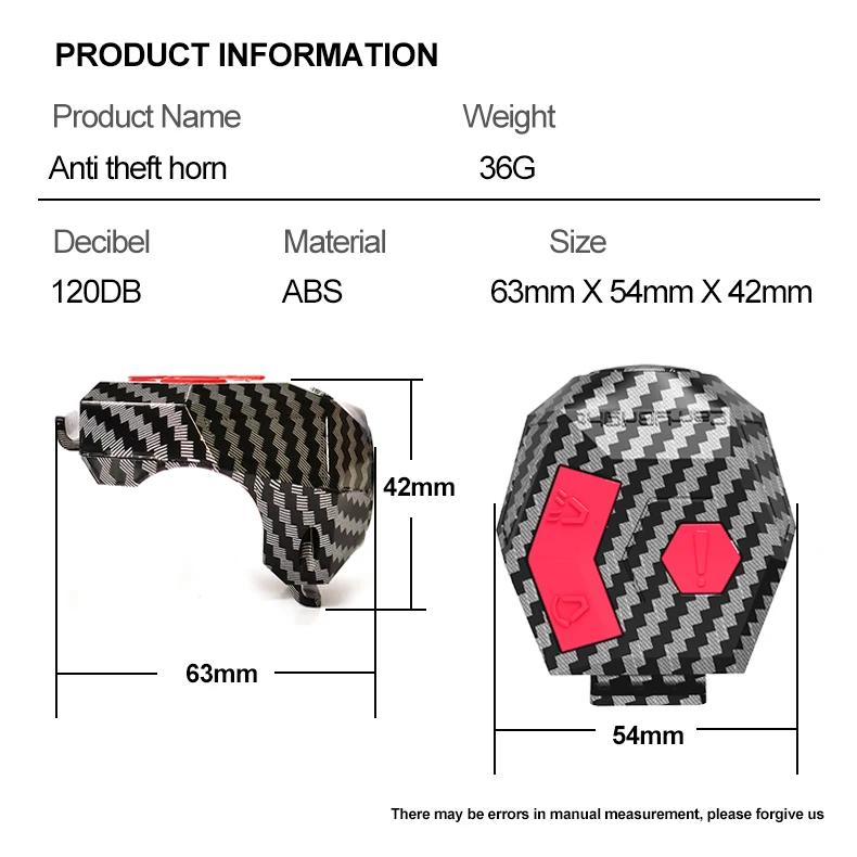 120db Loud Bike Electronic Horn Bell Rechargeable Bicycle Anti-theft Bell Horn Waterproof Cycling Scooter Warning Alarm Ring