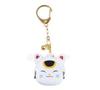 JAPAN Gamaguchi Key Ring Coin Case Silicone POCHI-Bit Maneki-neko
