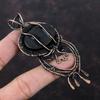 Black Tourmaline Rough Pendant Copper Wire Wrapped Pendant Gemstone Brand New Pendant Handmade Copper Wire Wrap Jewelry Women's Special Gift