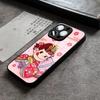Cartoon Peko Chan Phone Case For IPhone 16 Pro Max 14 17 Air 12 15 11 13 Mini X XR XS Max SE Glass Cover
