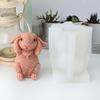 New Easter Rabbit Silicone Candle Mold DIY Bunny Gypsum Soap Mold Animal Resin Making Crafts Casting Molds Party Gift
