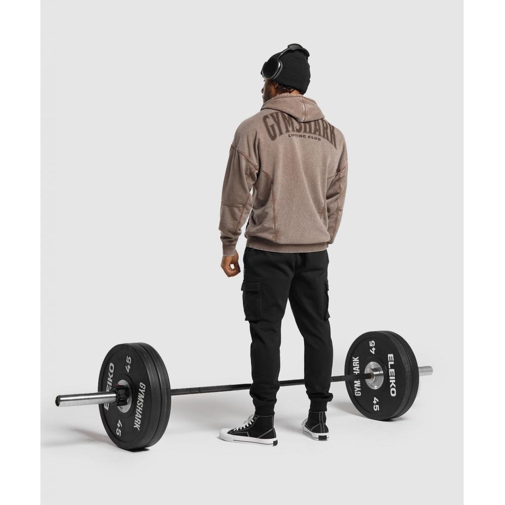Gymshark Худи Heritage Washed Penny Brown A4a7j Nb7q