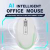 BT Dual Mode Wireless Rechargeable Silent AI Mouse Voice Controlled Typing/Voice Translation/AIPPT/AiText AI Mouse for Win/MasOS