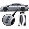 6pcs/Set Side Vent Stripe Graphic Decal Sticker Black For 2010-2015 Chevy Camaro