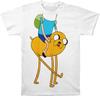 Официальная футболка Adventure Time С Финном и Джейком Друзья Костюм Взрослый 100% Хлопок Мужские Футболки Топ - Джейк