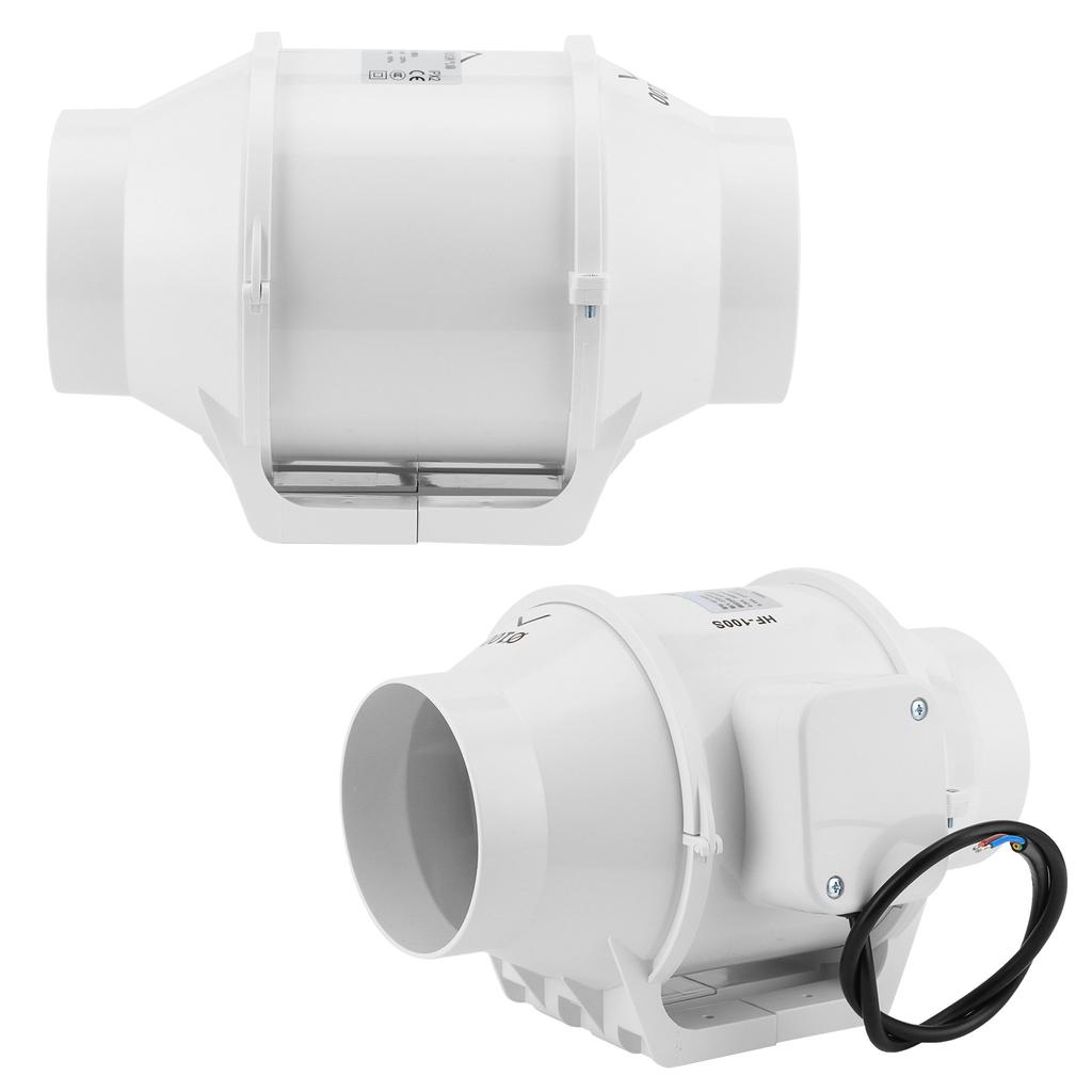 220V 4in Ventilation Fan Noiseless Wall Mounted Exhaust Fan with Large Air Volume for Kitchen Use