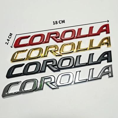 3D Металлическая эмблема-значок Corolla Для Toyota Corolla Cross Логотип на задний багажник Автомобильные наклейки Аксессуар