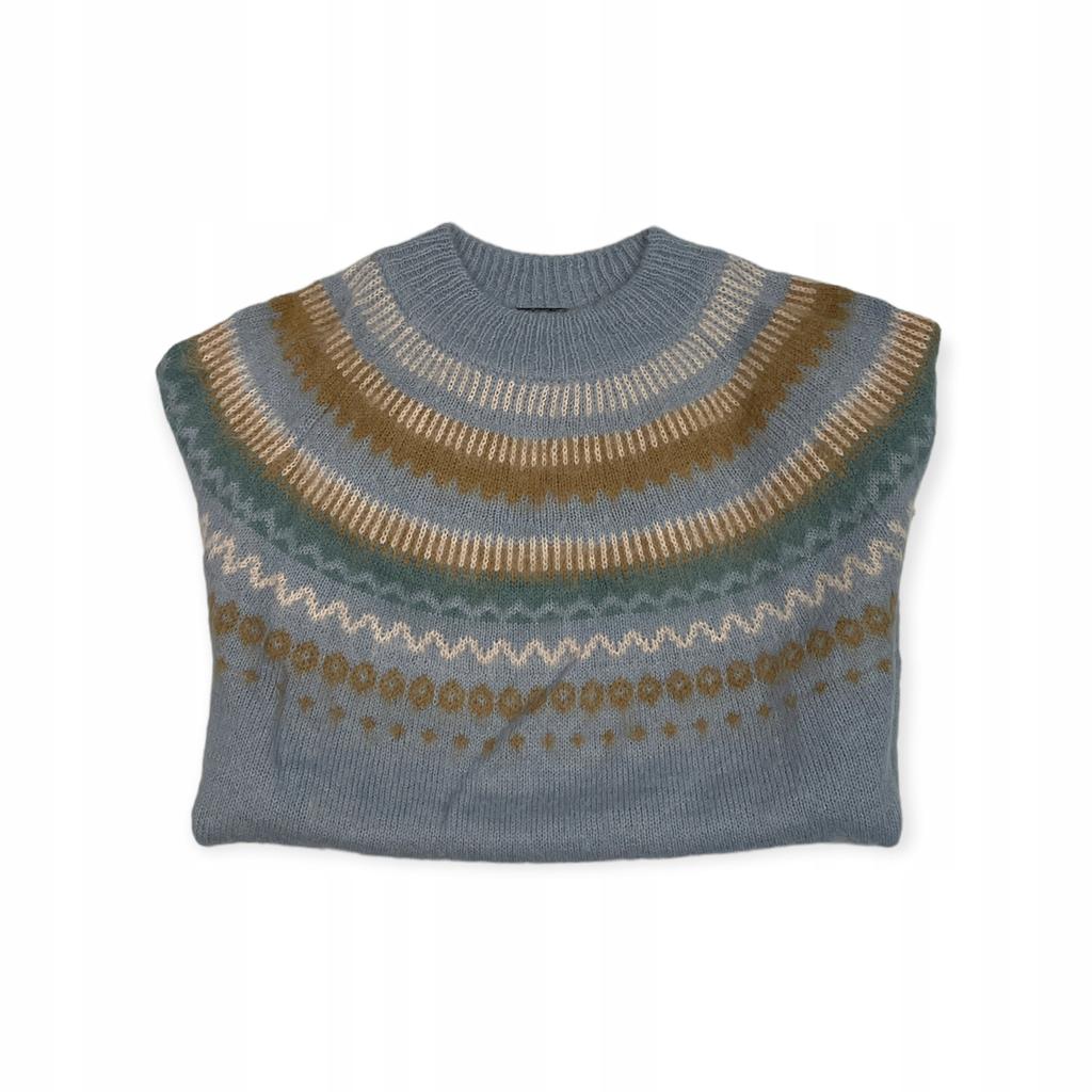 Wciągany jasny sweter damski paski J. CREW XXS - Used