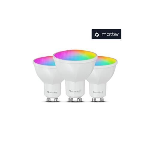 Ampoules connectées - Nanoleaf Essentials - GU10 - Multicolore - Pack de 3 - 5W