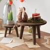 1 шт. Подставка для растений, стол, маленький круглый табурет, современная деревянная скамья, держатель для цветочного горшка в стиле ретро, реквизит для фотосъемки 19x12,5 см/23x16,5 см