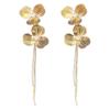 Trend Exaggerated Temperament Long Earrings Personalized Flower Fringed Earrings Light Luxury High Sense Unique Earrings