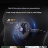 Спортивные Bluetooth-наушники с костной проводимостью 2026: Надежная, не вставляющаяся в ухо конструкция со встроенной памятью, надежно держится во время интенсивных тренировок.