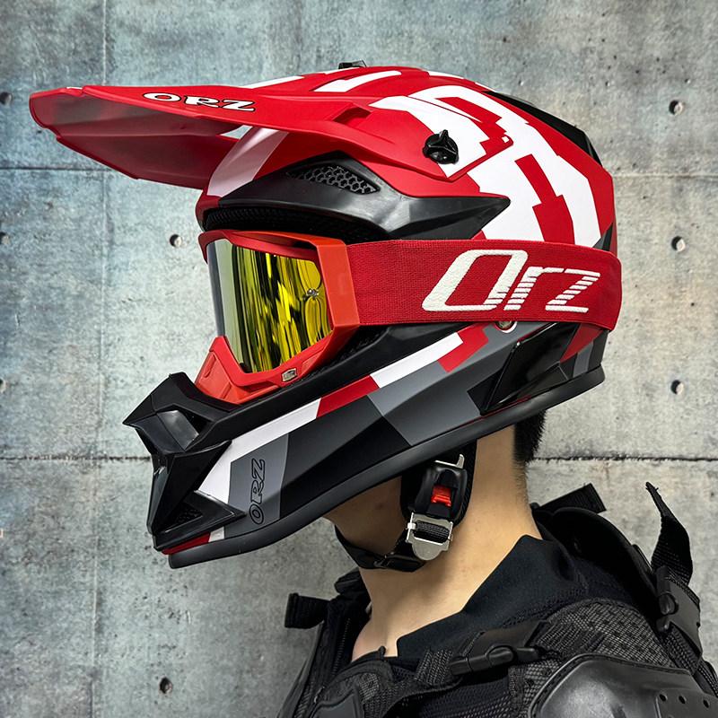 ORZ-F16 adult off-road motorcycle helmet DH bicycle downhill cross helmet capacity de moto DOT approved for both men and women