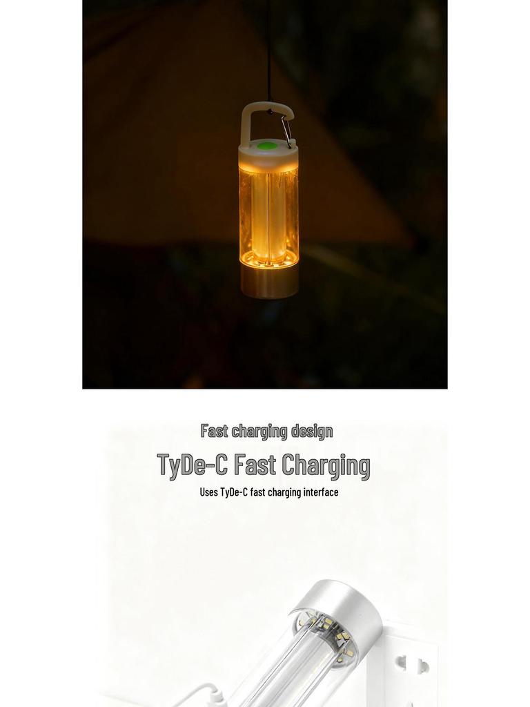 Многофункциональный USB-фонарь для кемпинга и палатки с длительным сроком службы аккумулятора