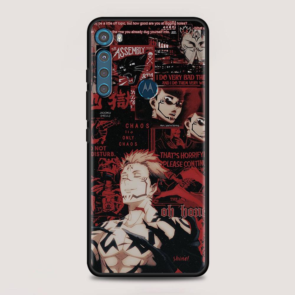 Чехол Jujutsu Kaisen Anime для MOTOROLA One Fusion для Moto G10 G9 G8 Plus Play Power One G20 G30 G40 G50 G60 Edge 20, чехол для телефона