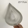 Beating Wind Spinner Drop Shape из нержавеющей стали 3D вращающийся колокольчик для музыки ветра