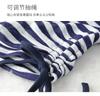 Light Oxygen Commuting Series Fake Two Piece Striped T-shirt Half Skirt Set