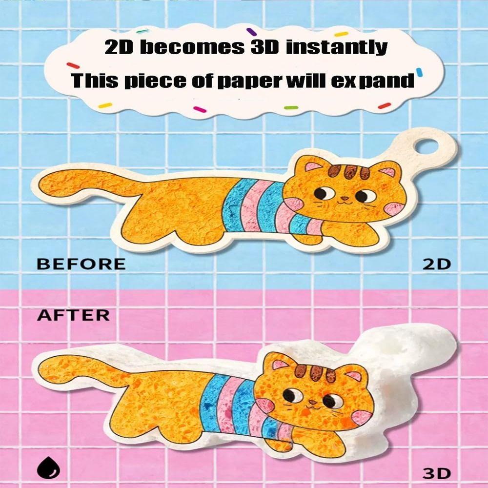 Набор для рисования Magic Texture с мольбертом, 3D-холст для рисования, губка, художественные материалы