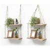 2/3 Layers Hanging Shelves Woven Hanger Wall Rack New Wall Shelves  Bedroom Decor