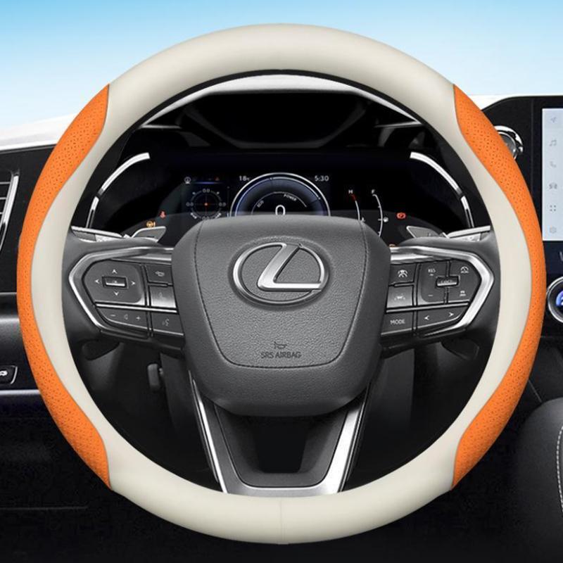 MVTT4 Car Steering Wheel Cover for Lexus RX 400h 450h TX350 LX600 RX400h RX350 RX350h LS400 UX250h NX ES 300h 350 CT200h Accessories