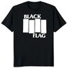 BLACK FLAG Футболка Полоски Логотип Хип-хоп Панк Группа Графические Футболки Женские Мужские Тренд Классическая С коротким рукавом Взрослый Дышащая Camisetas